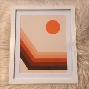 ZigZag Sunset Custom Framed Print